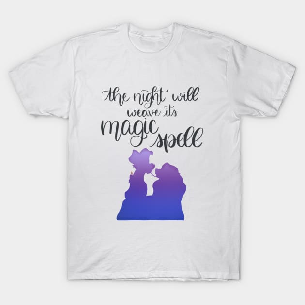 Lady and the Tramp Bella Notte T-Shirt by janiejanedesign